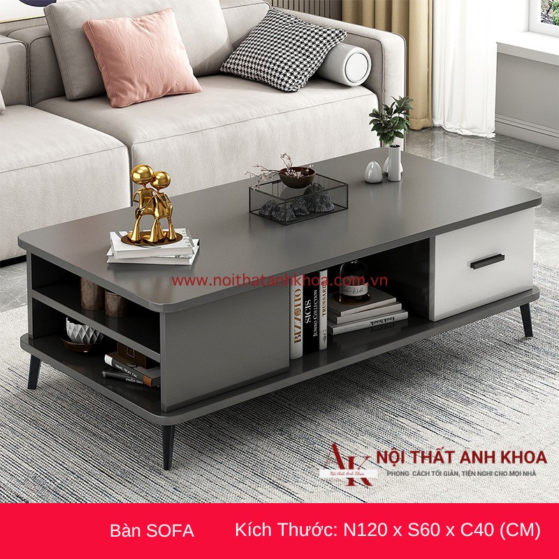 Bàn sofa phòng khách gỗ MDF đẹp hiện đại Bàn sofa phòng khách gỗ MDF đẹp hiện đại