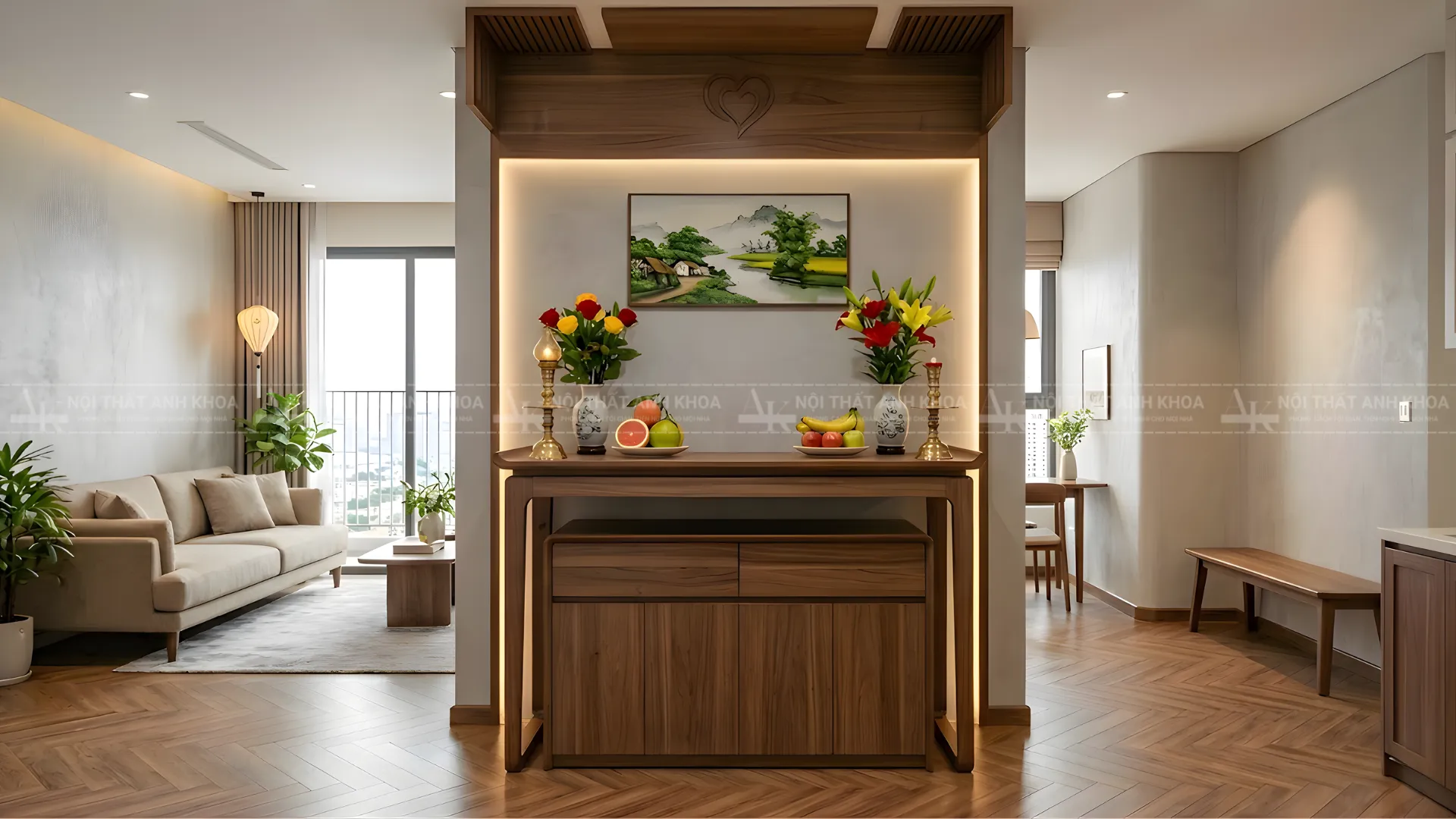 Nội thất phòng thờ đẹp chuẩn tâm linh cho mọi không gian Nội thất phòng thờ đẹp chuẩn tâm linh cho mọi không gian