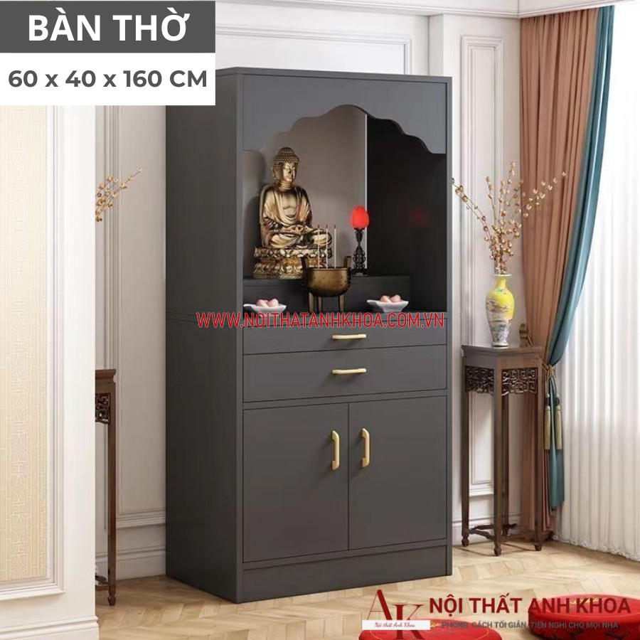 Bàn thờ đơn giản được làm từ gỗ công nghiệp Bàn thờ đơn giản được làm từ gỗ công nghiệp