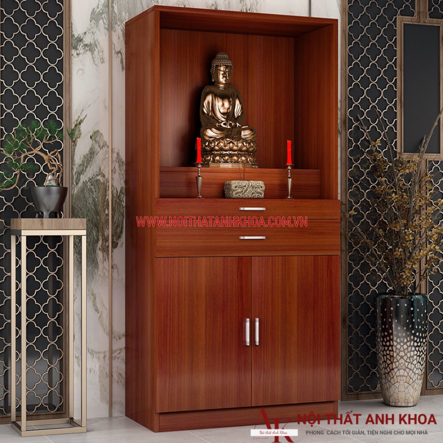 Bàn thờ được làm từ gỗ công nghiệp phủ melamine Bàn thờ được làm từ gỗ công nghiệp phủ melamine