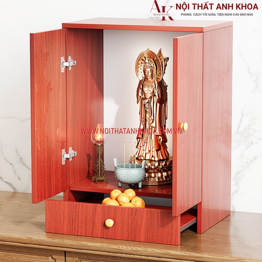 Bàn thờ phật gỗ MDF hiện đại Bàn thờ phật gỗ MDF hiện đại