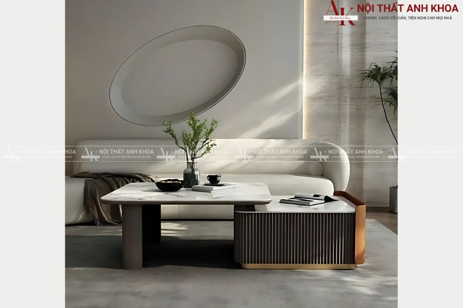 Bàn sofa mặt đá luôn bóng đẹp như mới Bàn sofa mặt đá luôn bóng đẹp như mới