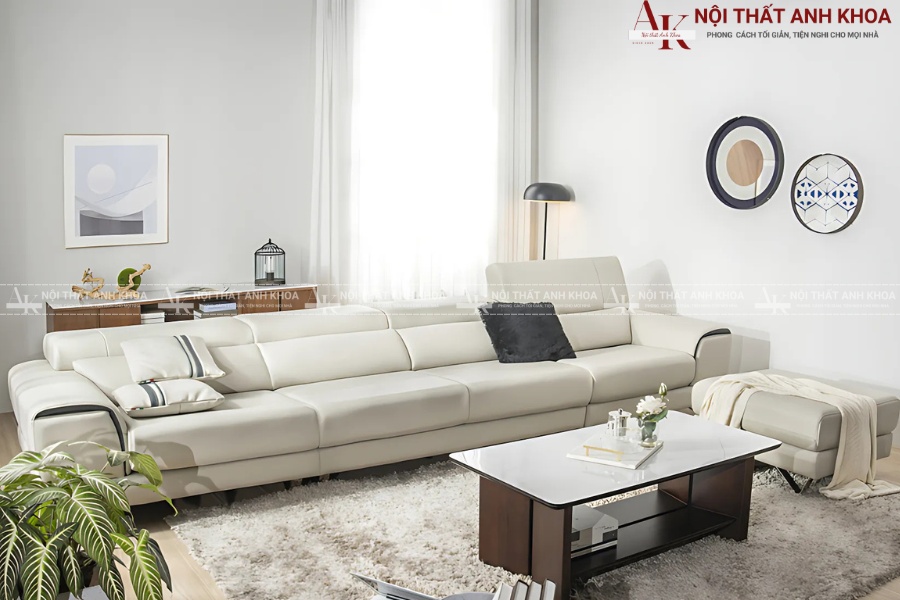 Bàn sofa mặt đá xám - Vẻ đẹp trung tính, dễ phối nội thất Bàn sofa mặt đá xám - Vẻ đẹp trung tính, dễ phối nội thất