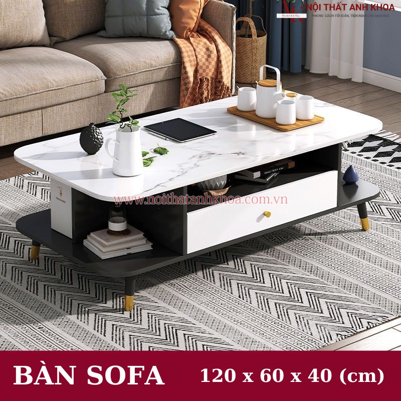Bàn trà sofa phòng khách hiện đại giá tốt (kt: 120 x 60 x 40 cm) Bàn trà sofa phòng khách hiện đại giá tốt (kt: 120 x 60 x 40 cm)