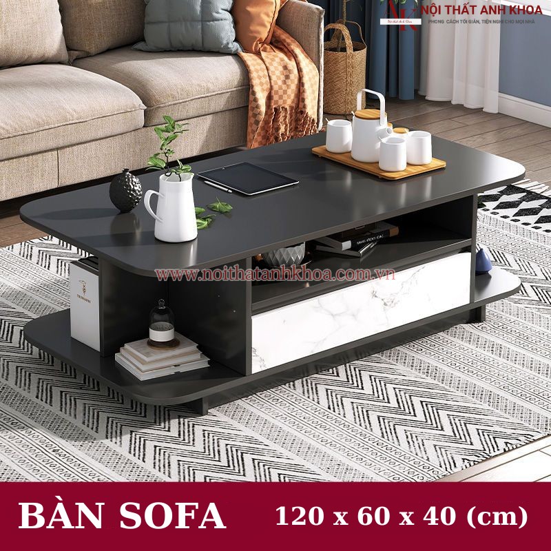 Bàn trà sofa phòng khách hiện đại giá tốt (120 x 60 x 40 cm) Bàn trà sofa phòng khách hiện đại giá tốt (120 x 60 x 40 cm)