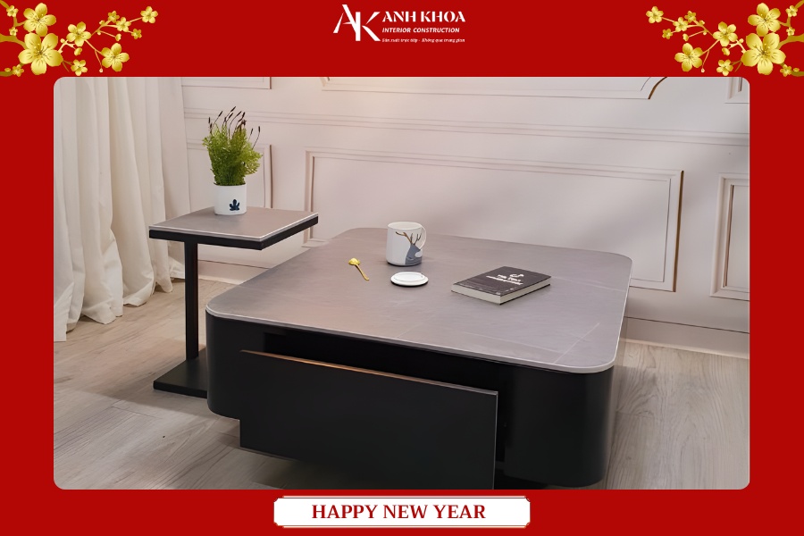 Bàn trà vuông phong cách truyền thống - Đơn giản mà cuốn hút Bàn trà vuông phong cách truyền thống - Đơn giản mà cuốn hút