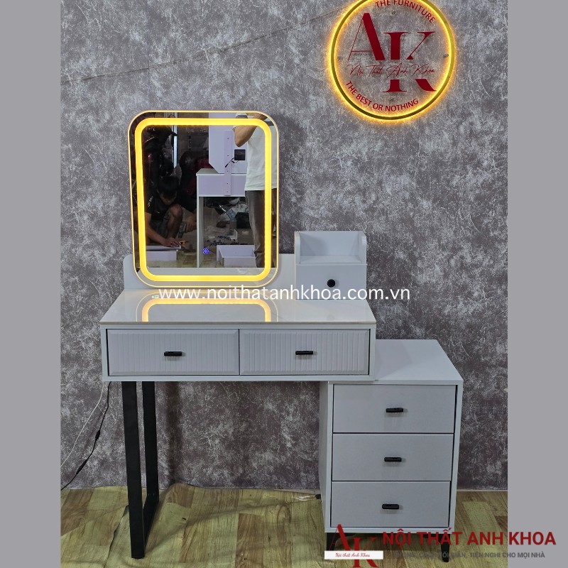 Bàn Trang Điểm Đẹp Gỗ MDF Có Đèn LED Giá Rẻ Bàn Trang Điểm Đẹp Gỗ MDF Có Đèn LED Giá Rẻ