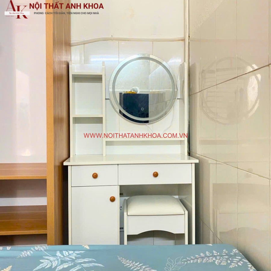 Bàn trang điểm gỗ công nghiệp MDF đẹp sang trọng giá rẻ Bàn trang điểm gỗ công nghiệp MDF đẹp sang trọng giá rẻ