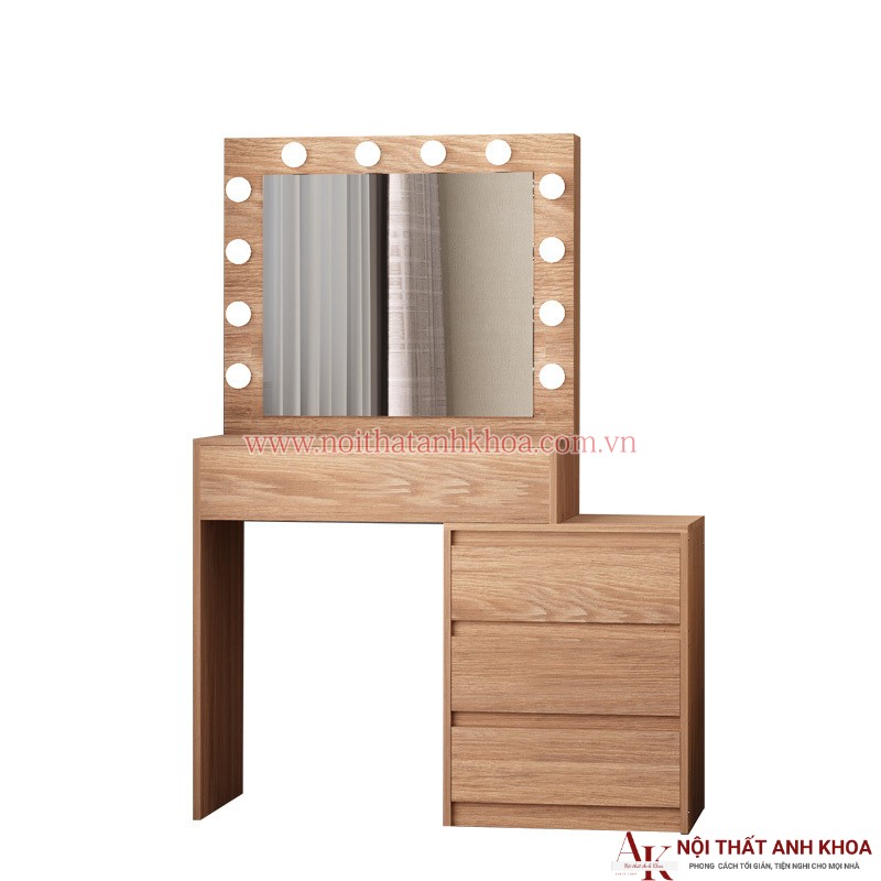 Bàn Trang Điểm Gỗ Công Nghiệp Hiện Đại Có Led Bàn Trang Điểm Gỗ Công Nghiệp Hiện Đại Có Led