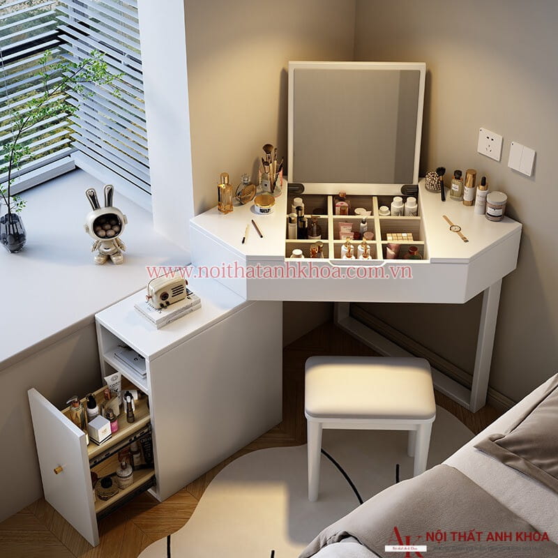 Bàn Trang Điểm Gỗ Công Nghiệp Phù Hợp Với Không Gian Hẹp Bàn Trang Điểm Gỗ Công Nghiệp Phù Hợp Với Không Gian Hẹp