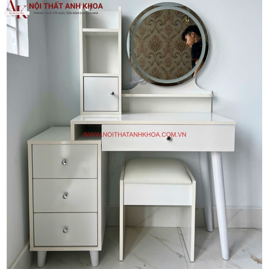 Bàn trang điểm gỗ MDF đẹp hiện đại giá rẻ Bàn trang điểm gỗ MDF đẹp hiện đại giá rẻ