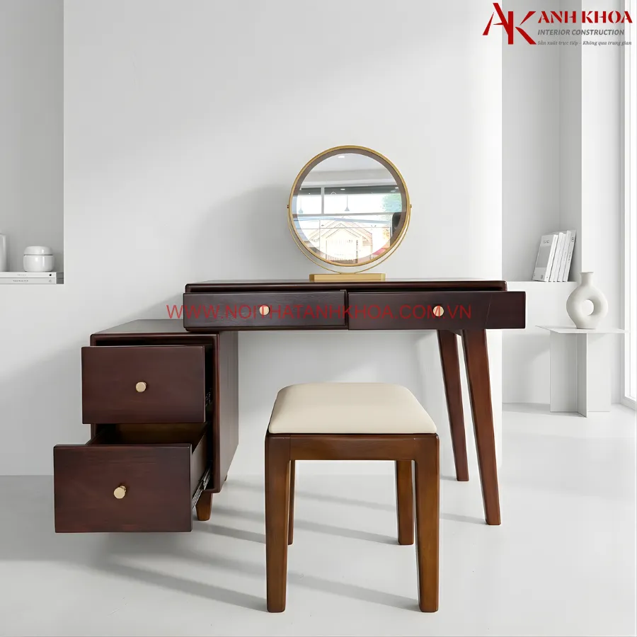 Bàn trang điểm gỗ tự nhiên đẹp hiện đại, giá tốt Bàn trang điểm gỗ tự nhiên đẹp hiện đại, giá tốt