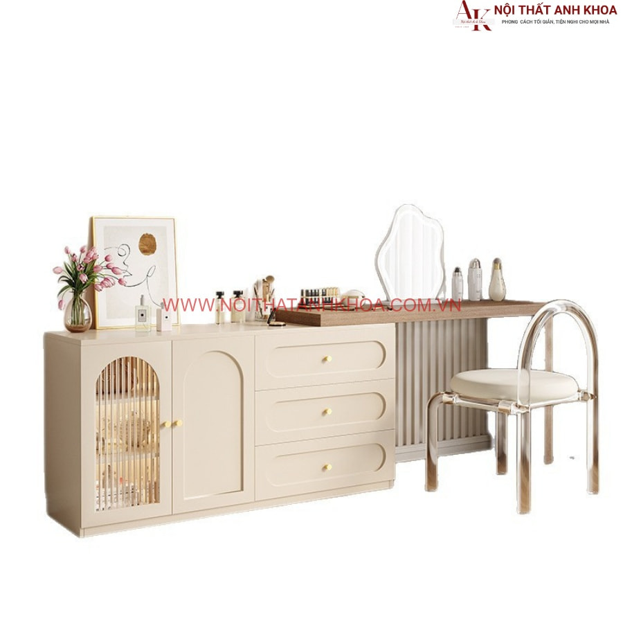 Bàn trang điểm kết hợp chổ làm việc hiện đại tiện nghi Bàn trang điểm kết hợp chổ làm việc hiện đại tiện nghi