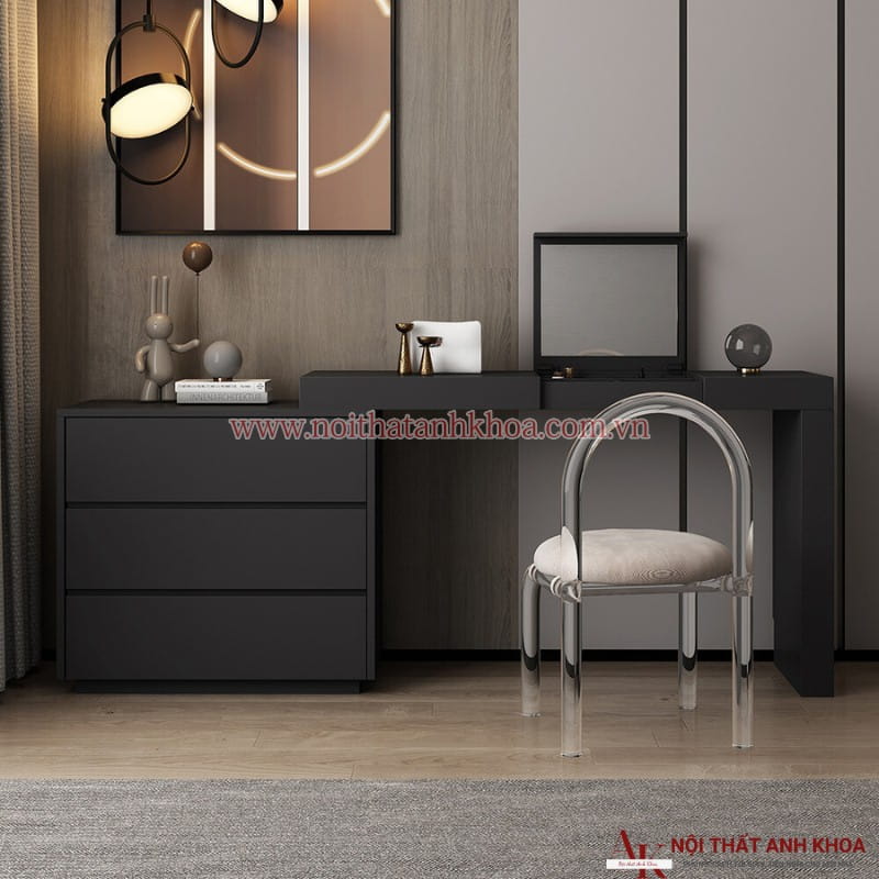 Bàn Trang Điểm MDF Kết Hợp Hệ Tủ Nhiều Ngăn Bàn Trang Điểm MDF Kết Hợp Hệ Tủ Nhiều Ngăn