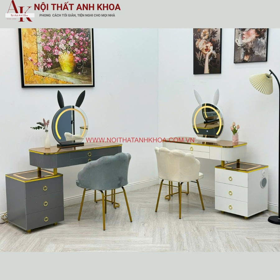 Bàn trang điểm nhập khẩu thông minh cao cấp Bàn trang điểm nhập khẩu thông minh cao cấp