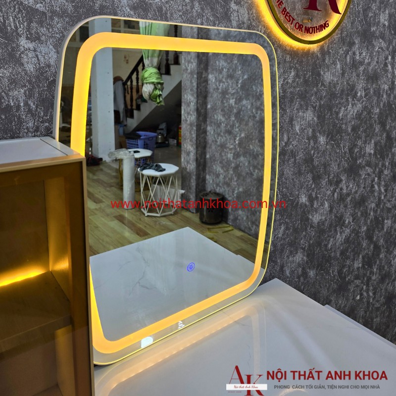 Kính led bàn trang điểm 3 chế độ màu Kính led bàn trang điểm 3 chế độ màu