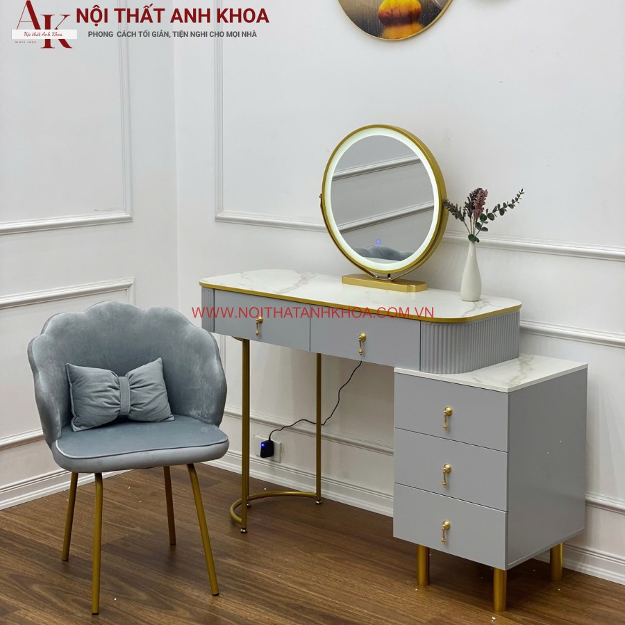 Bàn trang điểm thông minh gương led cao cấp Bàn trang điểm thông minh gương led cao cấp