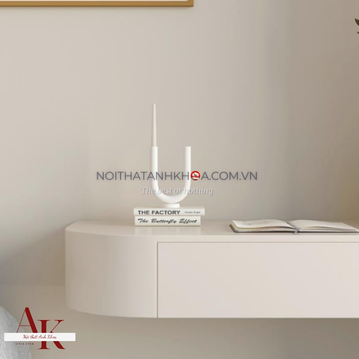 Bàn Trang Điểm Treo Tường Gỗ MDF Bo Cạnh Mềm Mại Thiết Kế Chắc Chắn Bàn Trang Điểm Treo Tường Gỗ MDF Bo Cạnh Mềm Mại Thiết Kế Chắc Chắn