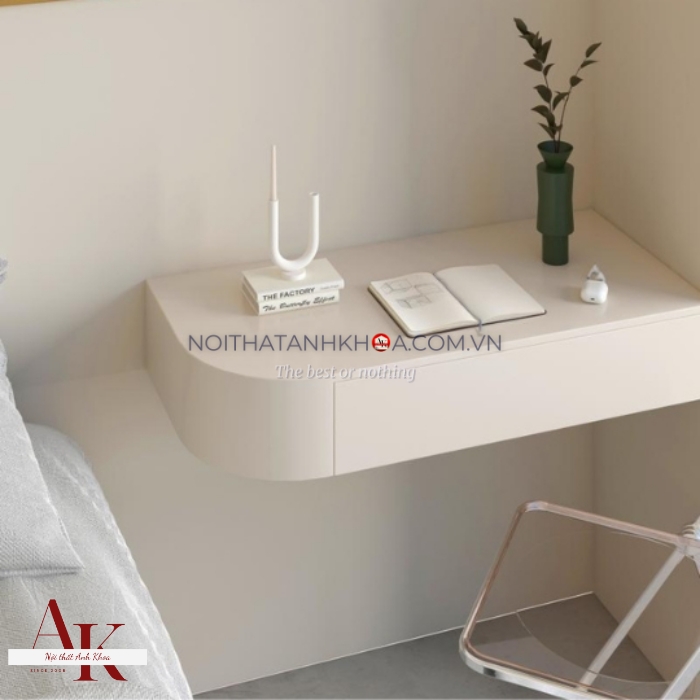 Bàn Trang Điểm Treo Tường Gỗ MDF Bo Cạnh Mềm Mại Thiết Kế Chắc Chắn Bàn Trang Điểm Treo Tường Gỗ MDF Bo Cạnh Mềm Mại Thiết Kế Chắc Chắn