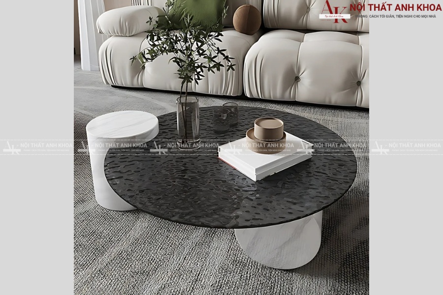 Bàn sofa mặt kính đen - Vẻ đẹp tinh tế, hiện đại Bàn sofa mặt kính đen - Vẻ đẹp tinh tế, hiện đại