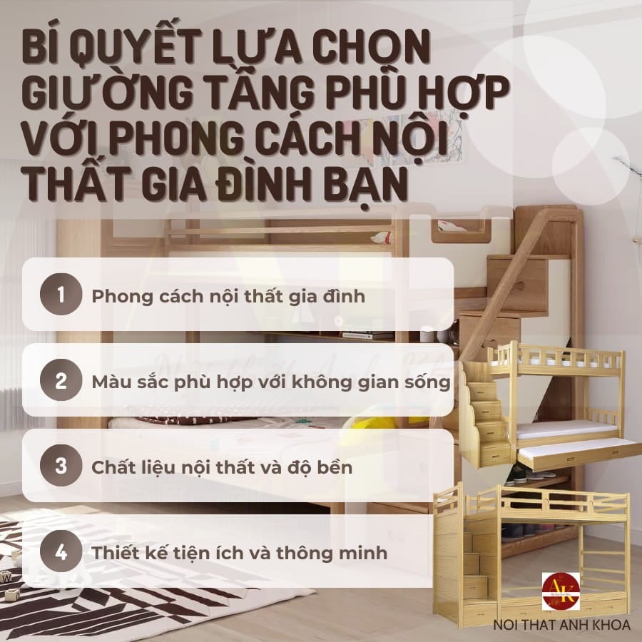 í quyết lựa chọn giường tầng gỗ công nghiệp phù hợp í quyết lựa chọn giường tầng gỗ công nghiệp phù hợp
