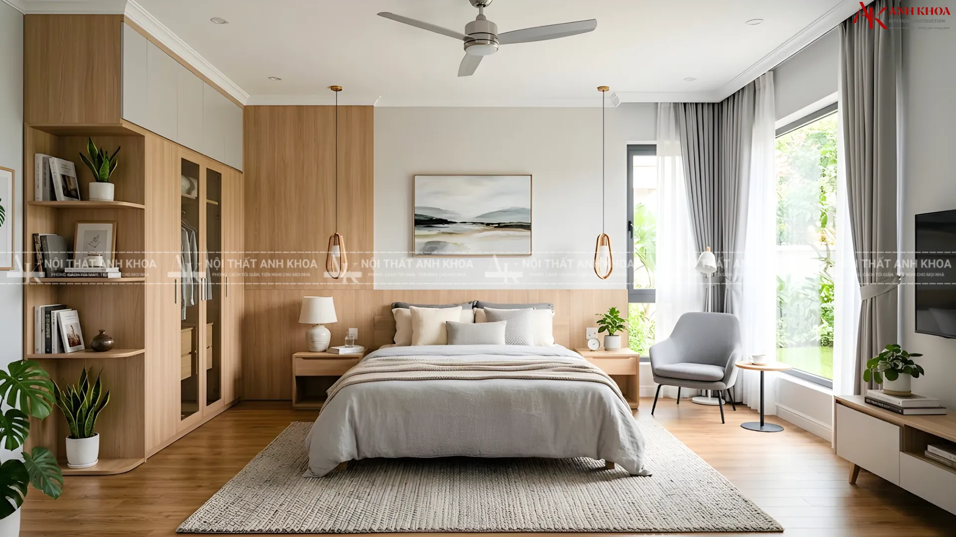 Không gian nội thất phòng ngủ ấm áp và tinh tế Không gian nội thất phòng ngủ ấm áp và tinh tế