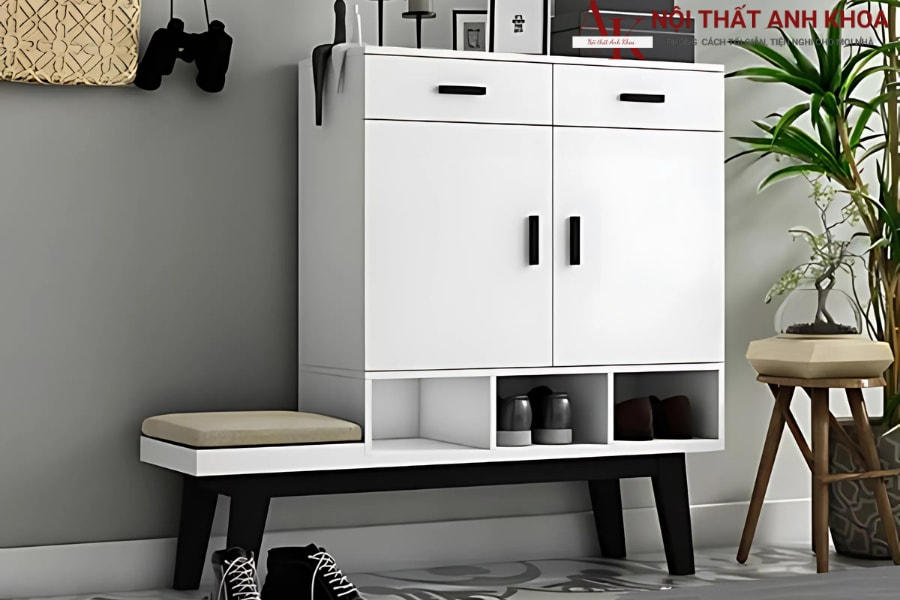 Bí quyết vàng chọn kích thước tủ giày 2 cánh hoàn hảo cho từng không gian Bí quyết vàng chọn kích thước tủ giày 2 cánh hoàn hảo cho từng không gian