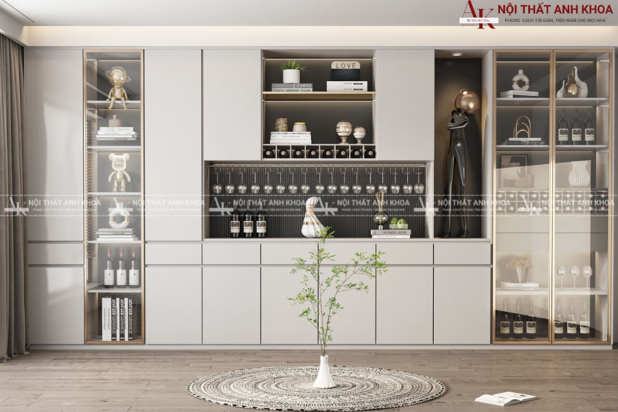 Biến tủ rượu thành tác phẩm nghệ thuật Biến tủ rượu thành tác phẩm nghệ thuật