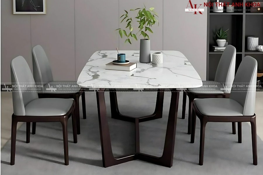 Bộ bàn ăn 1m2, 4 ghế bọc da cao cấp Bộ bàn ăn 1m2, 4 ghế bọc da cao cấp