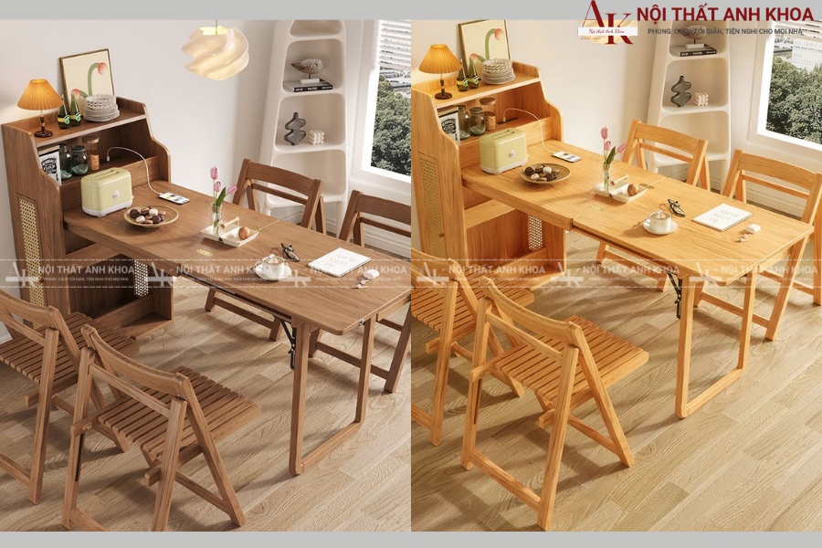 Bộ bàn ăn nhỏ gọn thông minh Bộ bàn ăn nhỏ gọn thông minh