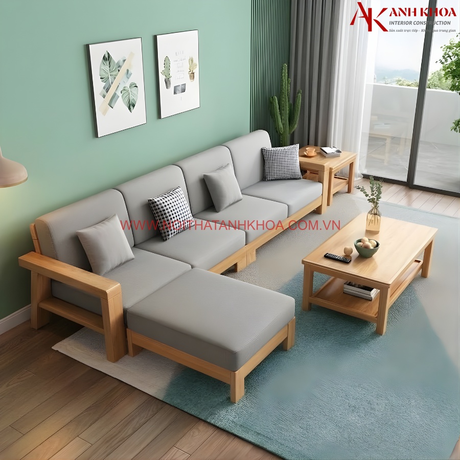 Bộ bàn ghế sofa gỗ phòng khách sang trọng giá tốt Bộ bàn ghế sofa gỗ phòng khách sang trọng giá tốt