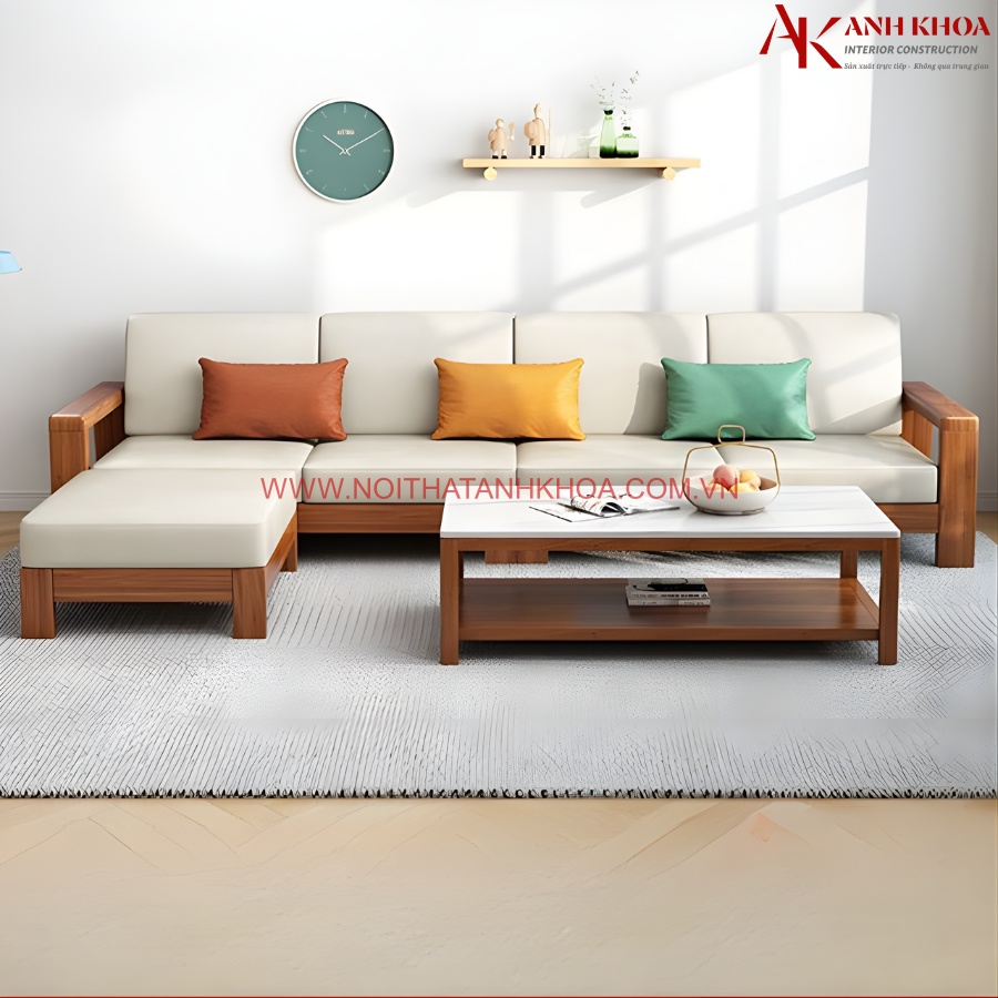 Bộ bàn ghế sofa gỗ phòng khách sang trọng giá tốt Bộ bàn ghế sofa gỗ phòng khách sang trọng giá tốt