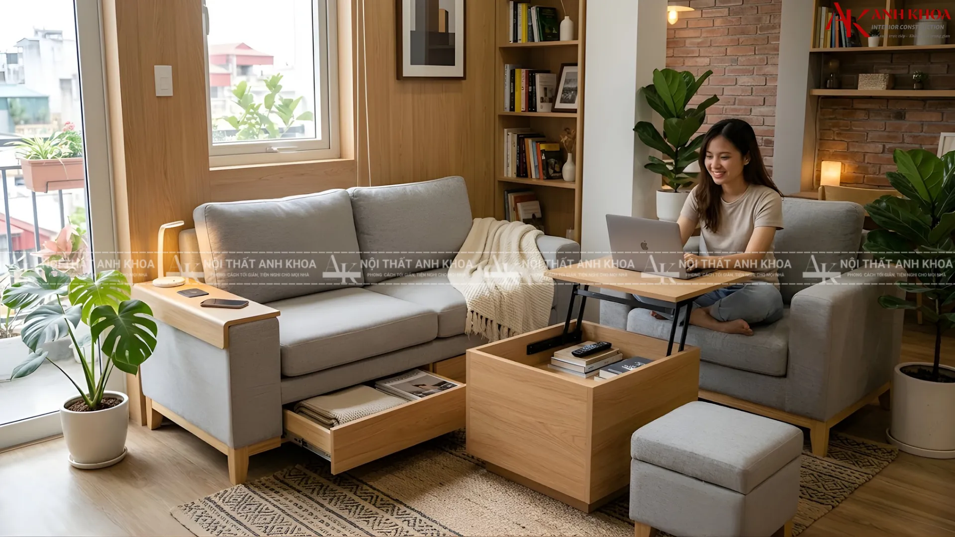 Tối ưu diện tích, nâng tầm tiện nghi - Sofa đa năng hiện đại Tối ưu diện tích, nâng tầm tiện nghi - Sofa đa năng hiện đại
