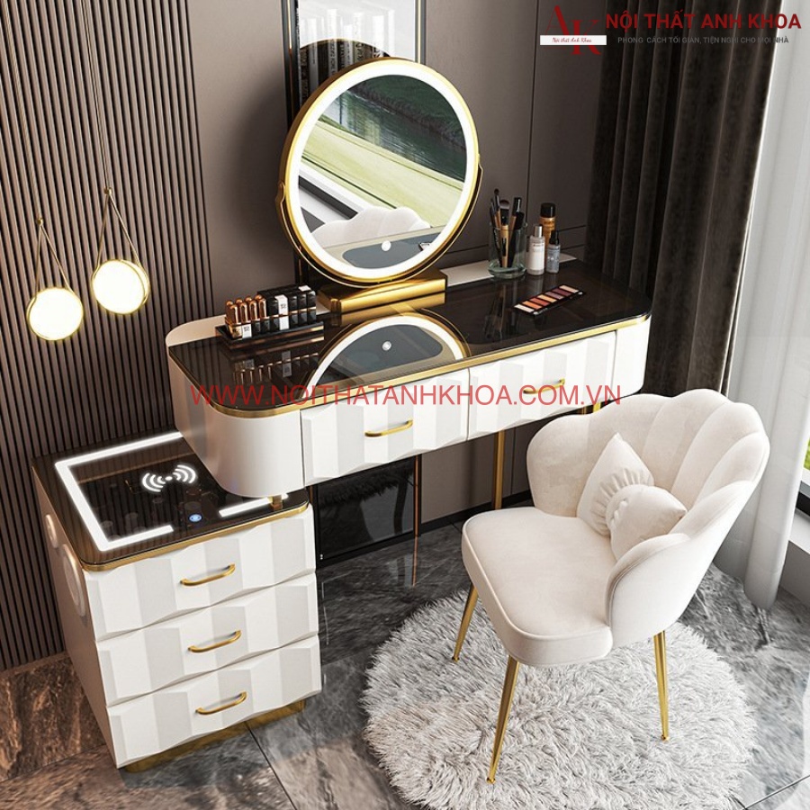 Bộ bàn trang điểm nhập khẩu cao cấp thông minh Bộ bàn trang điểm nhập khẩu cao cấp thông minh