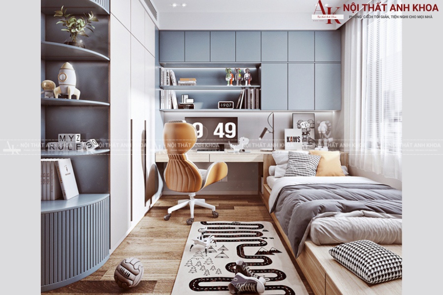 Combo nội thất phòng ngủ cho bé trai hiện đại Combo nội thất phòng ngủ cho bé trai hiện đại