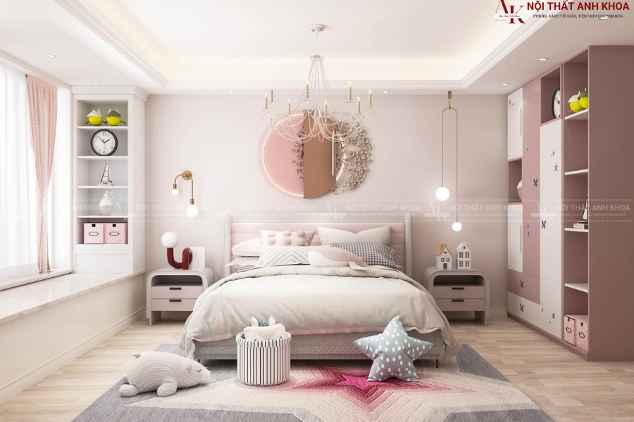 Bộ combo phòng ngủ trẻ em hiện đại cao cấp Bộ combo phòng ngủ trẻ em hiện đại cao cấp