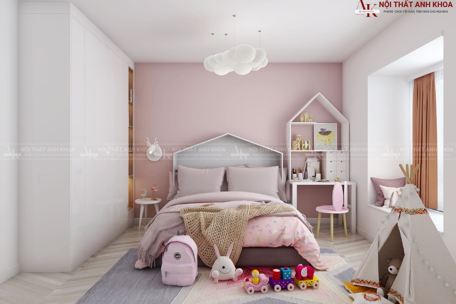 Bộ combo phòng ngủ trẻ em hiện đại cao cấp Bộ combo phòng ngủ trẻ em hiện đại cao cấp