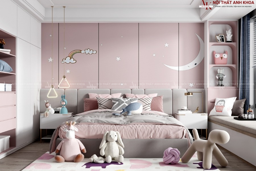 Bộ combo phòng ngủ trẻ em hiện đại cao cấp Bộ combo phòng ngủ trẻ em hiện đại cao cấp