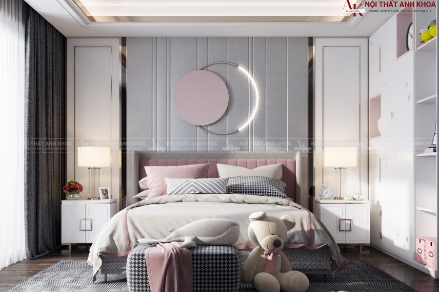 Bộ combo phòng ngủ trẻ em hiện đại cao cấp Bộ combo phòng ngủ trẻ em hiện đại cao cấp