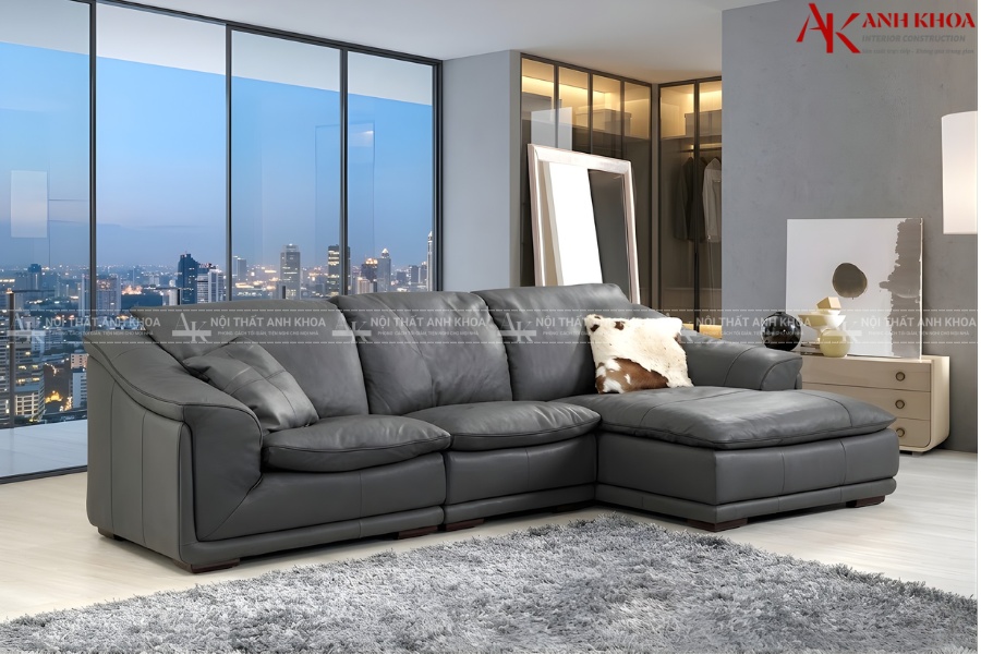 Bộ ghế sofa da thật - Điểm nhấn cho phòng khách Bộ ghế sofa da thật - Điểm nhấn cho phòng khách