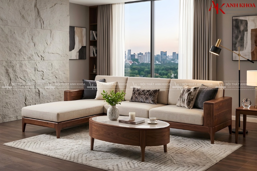 Sofa gỗ tự nhiên - Vẻ đẹp mộc mạc mà tinh tế Sofa gỗ tự nhiên - Vẻ đẹp mộc mạc mà tinh tế