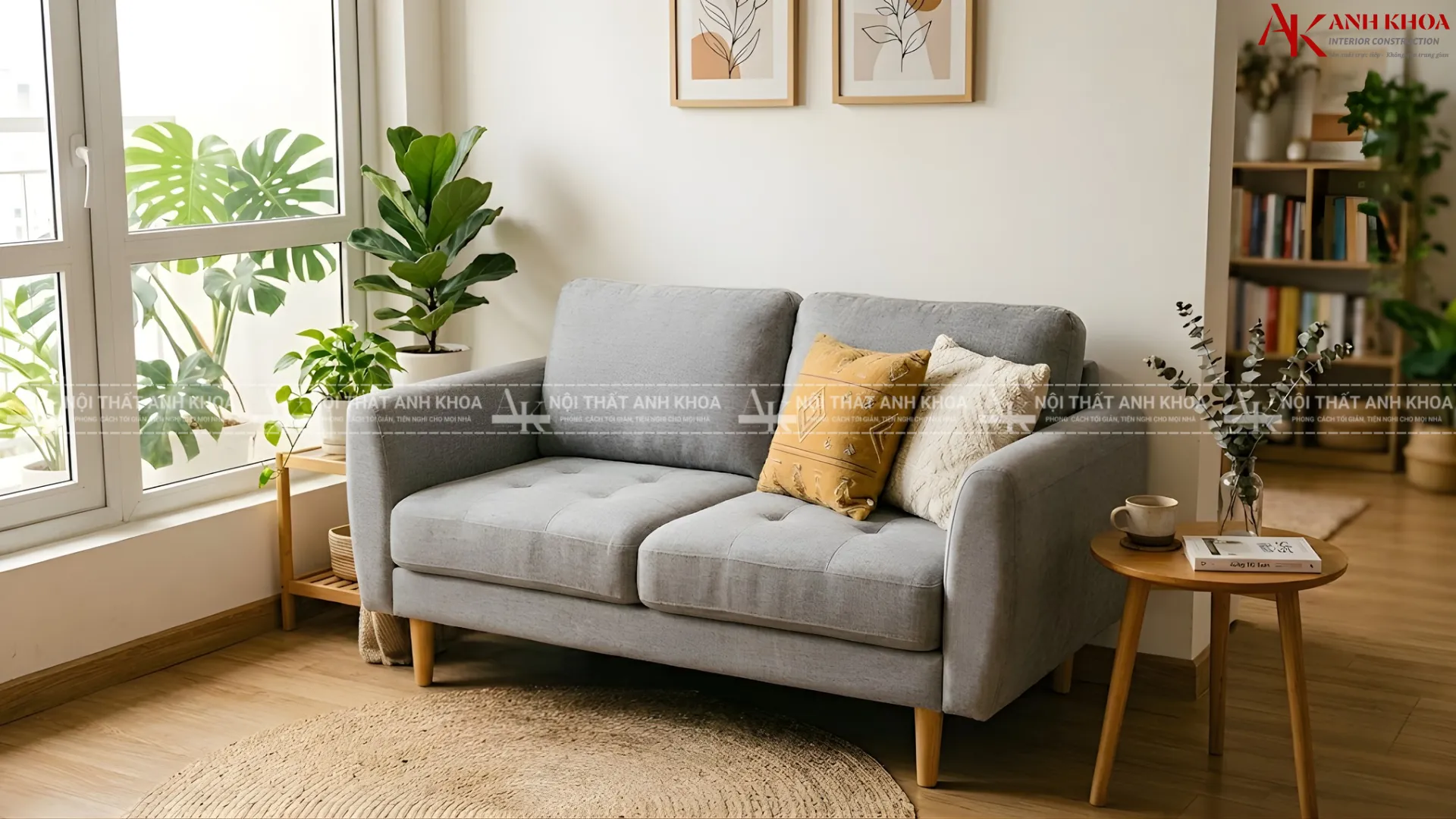 Không cần quá rộng, chỉ cần một góc nhỏ đủ chill với Sofa đôi nhỏ gọn Không cần quá rộng, chỉ cần một góc nhỏ đủ chill với Sofa đôi nhỏ gọn