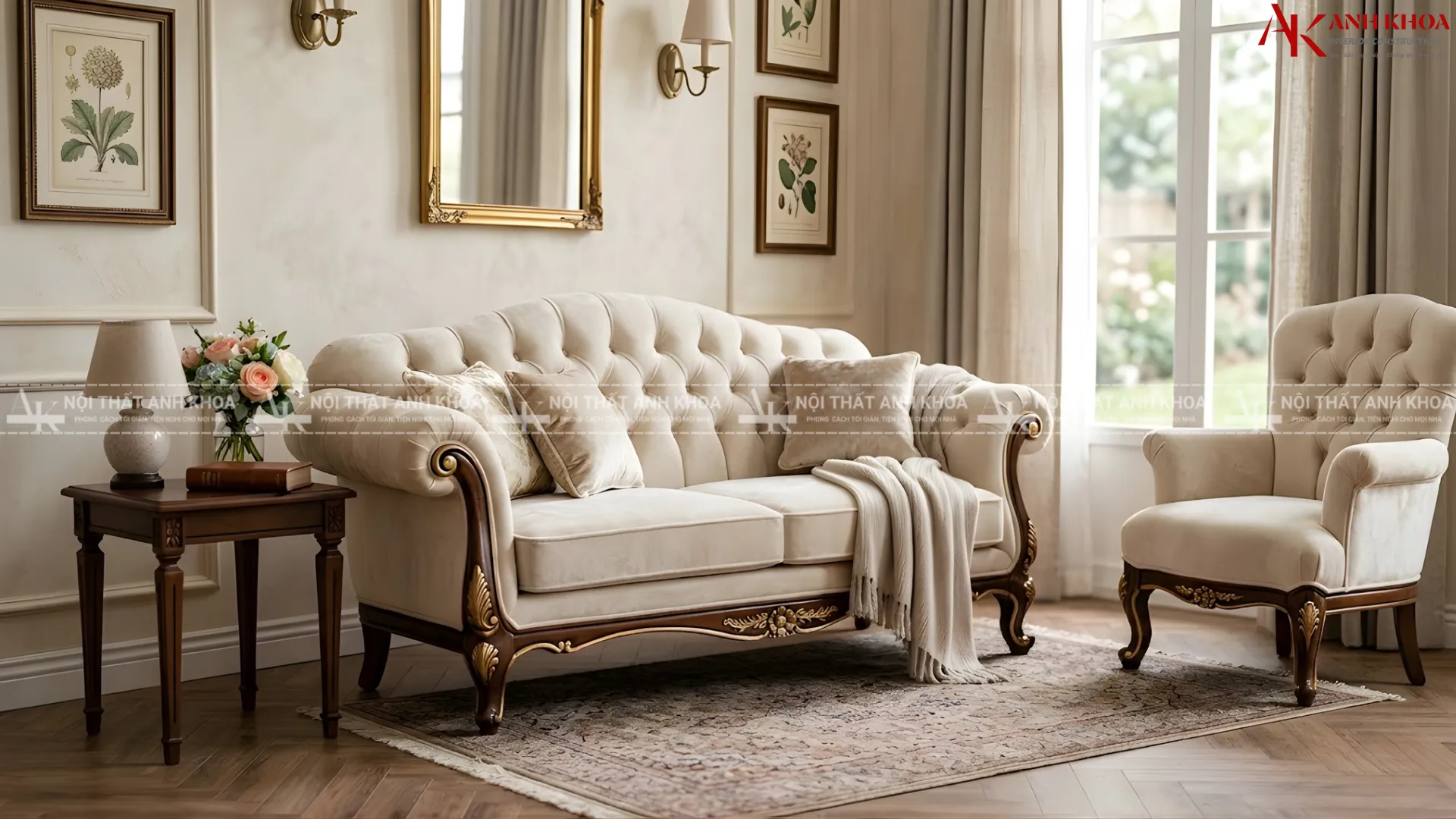 Nâng tầm không gian sống với ghế ngồi Sofa Tân cổ điển Nâng tầm không gian sống với ghế ngồi Sofa Tân cổ điển
