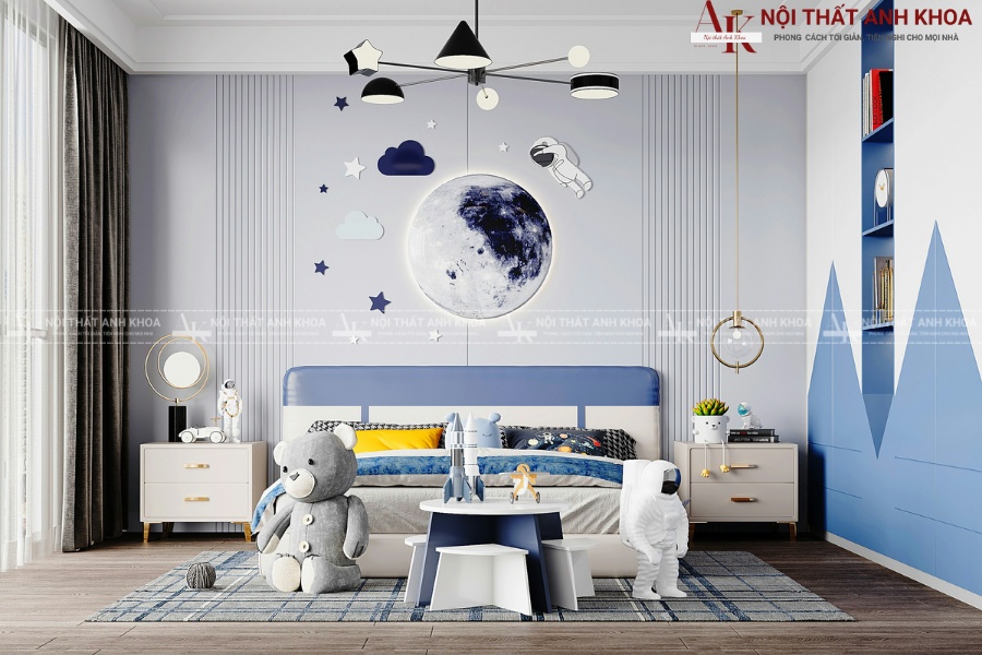 Bộ phòng ngủ cho bé trai 10 tuổi đẹp cao cấp Bộ phòng ngủ cho bé trai 10 tuổi đẹp cao cấp