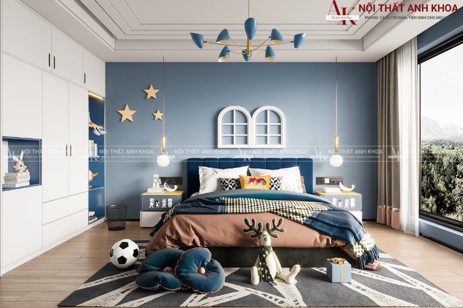 Bộ phòng ngủ cho bé trai 10 tuổi đẹp cao cấp Bộ phòng ngủ cho bé trai 10 tuổi đẹp cao cấp