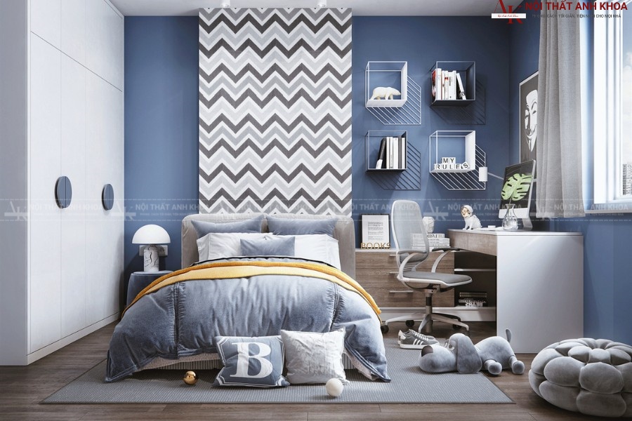 Bộ phòng ngủ cho bé trai hiện đại giá tốt phong cách tối giản Bộ phòng ngủ cho bé trai hiện đại giá tốt phong cách tối giản