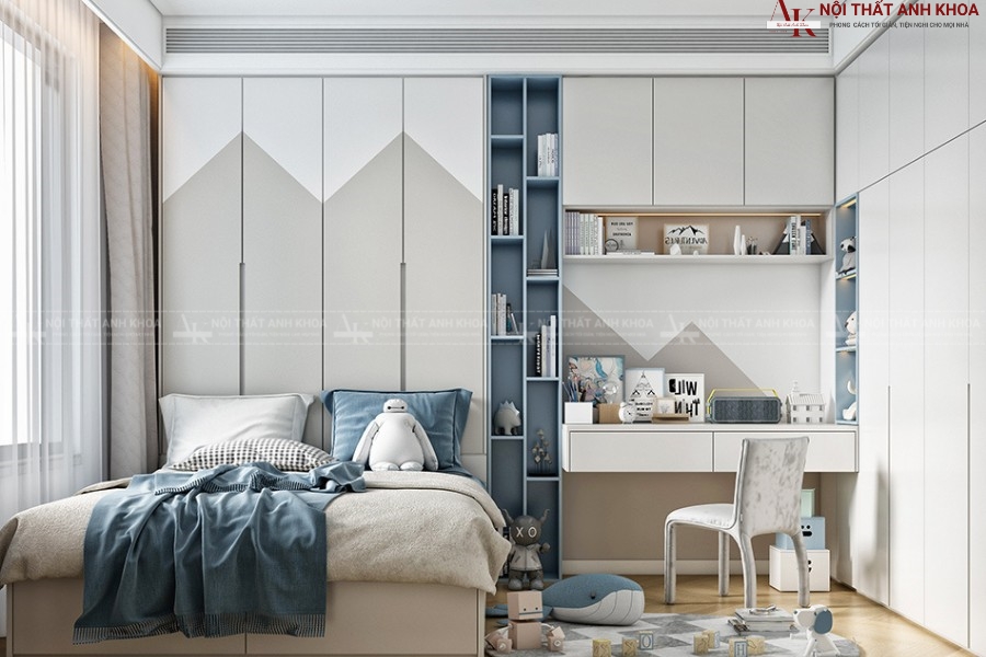 Bộ phòng ngủ cho bé trai phong cách cao cấp Bộ phòng ngủ cho bé trai phong cách cao cấp