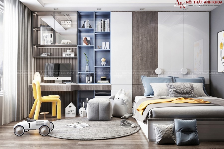 Bộ phòng ngủ cho bé trai phong cách cao cấp Bộ phòng ngủ cho bé trai phong cách cao cấp