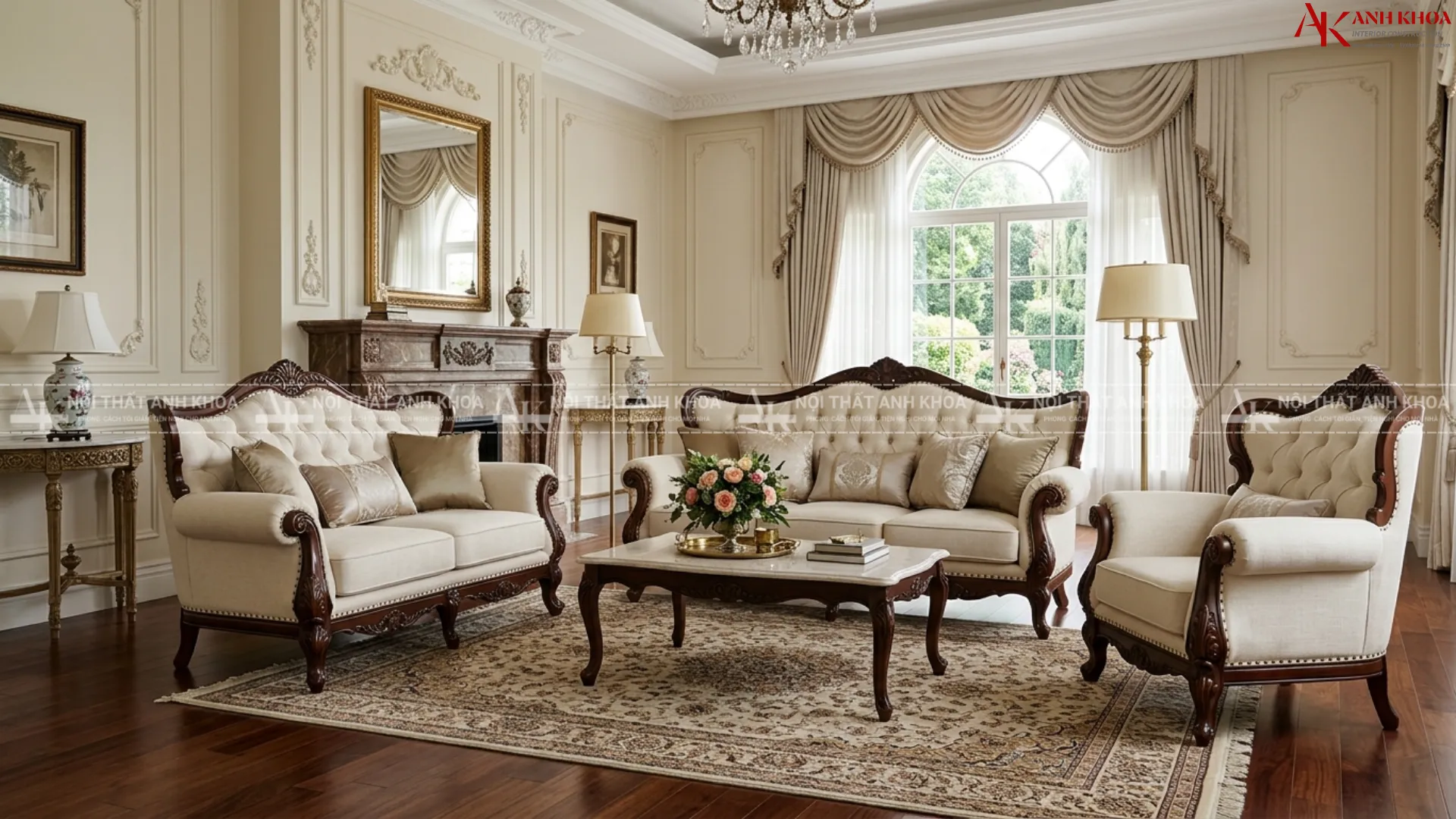 Sofa Tân cổ điển - Chuẩn gu sang, chuẩn phong cách Sofa Tân cổ điển - Chuẩn gu sang, chuẩn phong cách