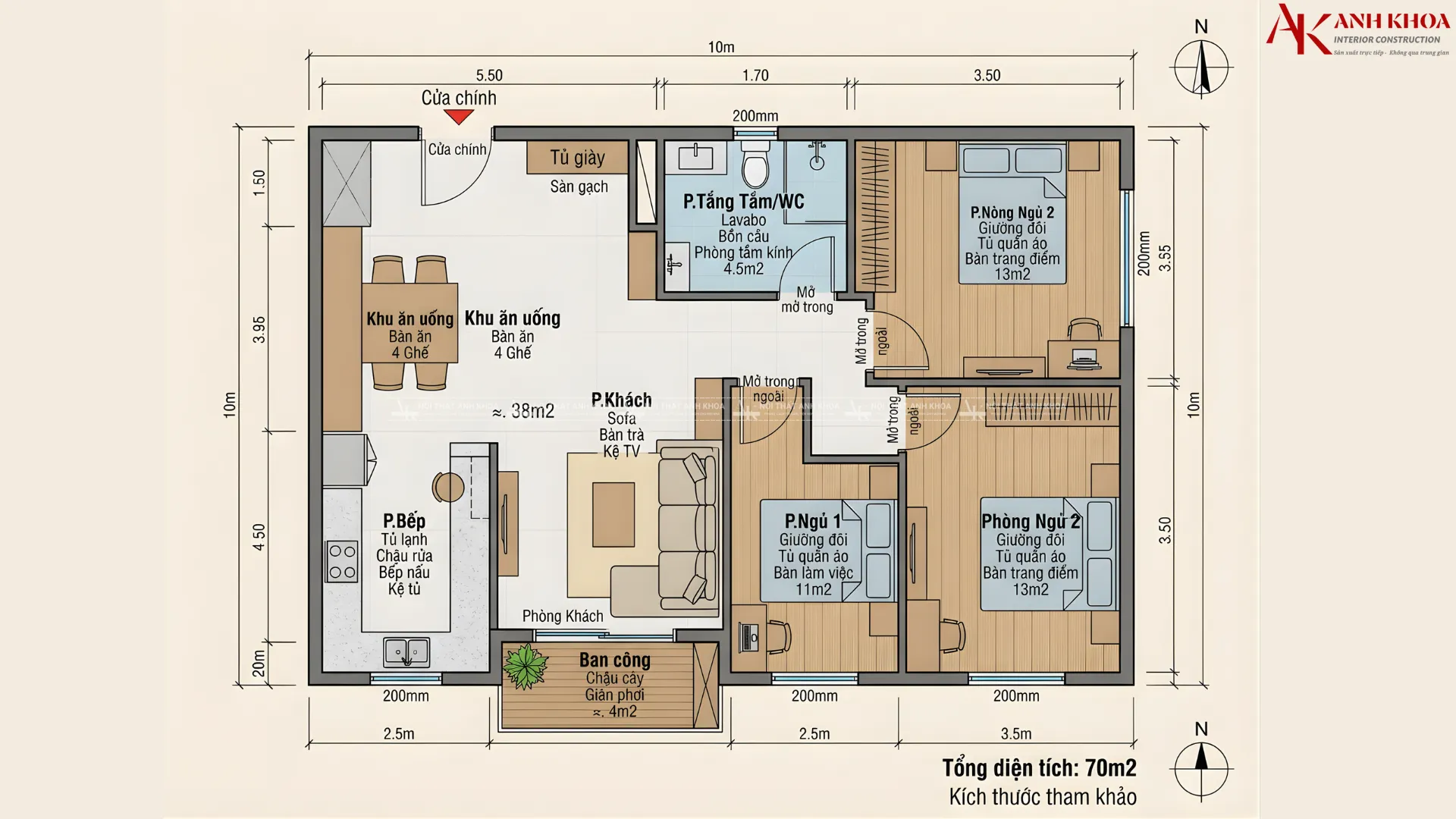Sơ đồ bố trí phòng khách liền bếp 70m2 Sơ đồ bố trí phòng khách liền bếp 70m2